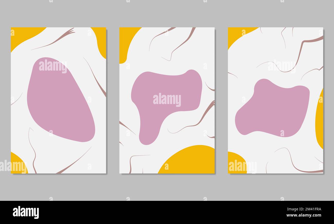 Ein modernes, handgezeichnetes Posterdesign Stock Vektor