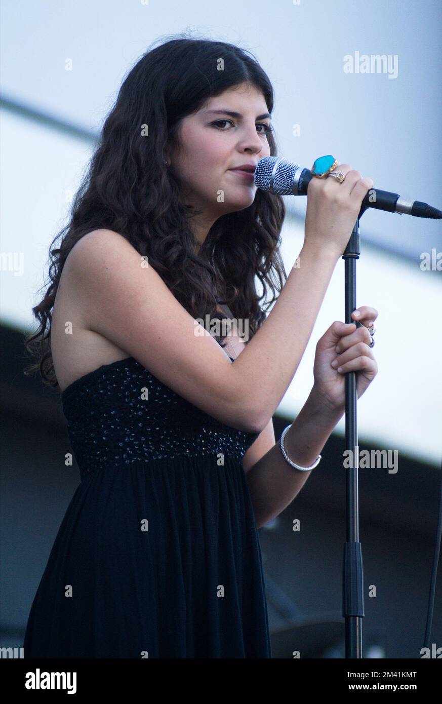 Wien, Österreich. 08. Juli 2010. Konzert mit Nikki Yanofsky beim Wiener Jazzfestival Stockfoto