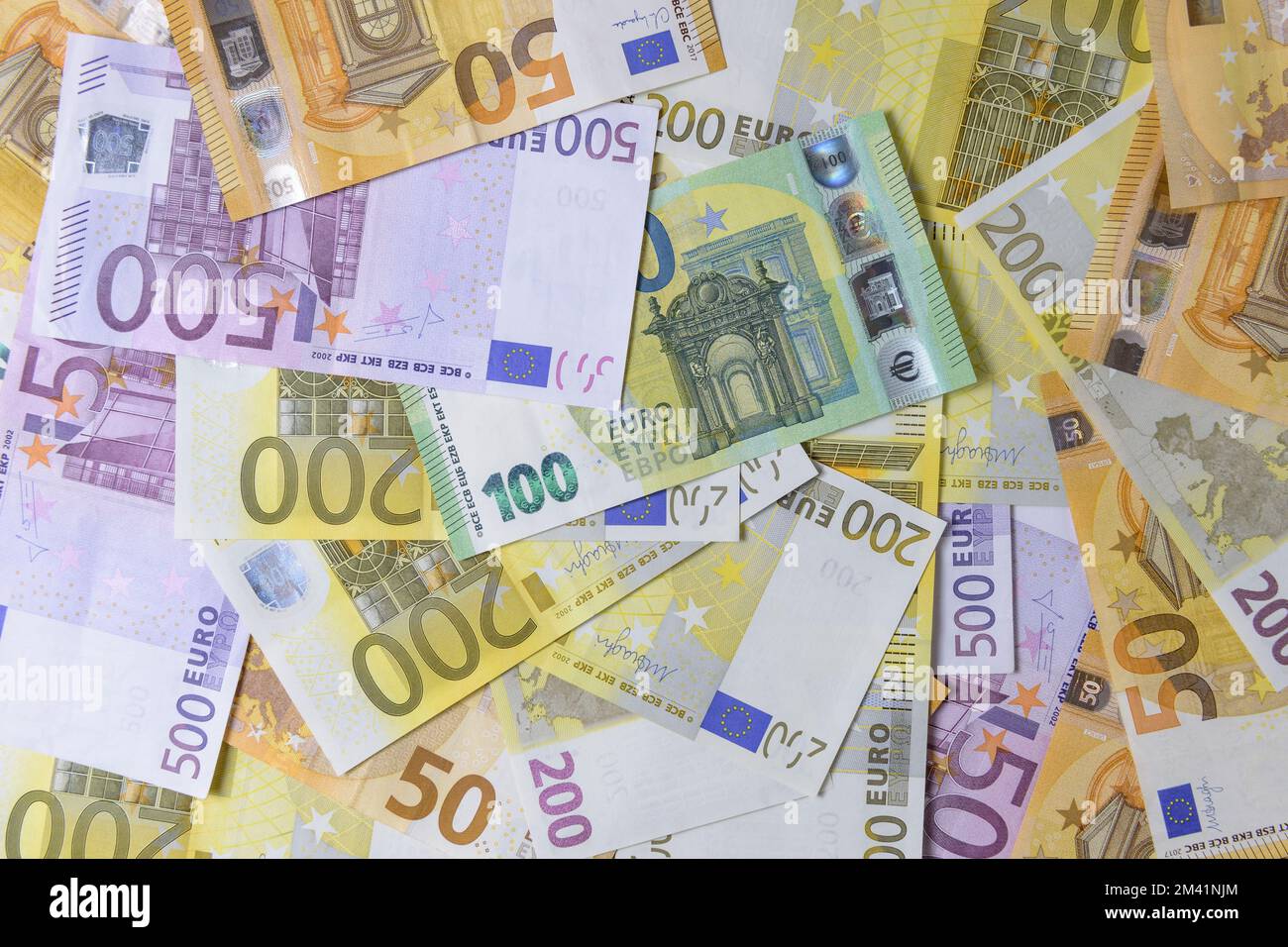 Euro-Banknoten-Hintergrund Stockfoto