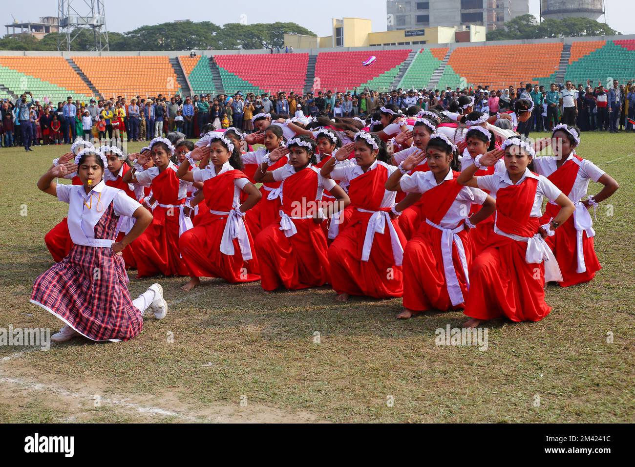 Siegesfeier in Bangladesch. Sylhet, Bangladesch am 16. Dezember 2022. Stockfoto