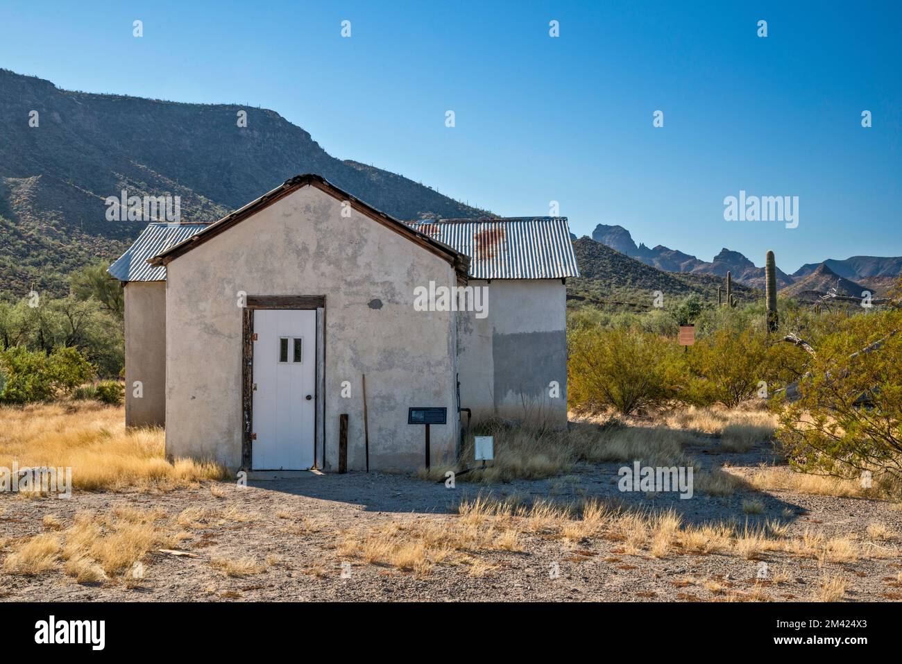 Henry Gray Haus, Bates Well Ranch, El Camino del Diablo, Organ Pipe Cactus National Monument, Arizona, USA Stockfoto