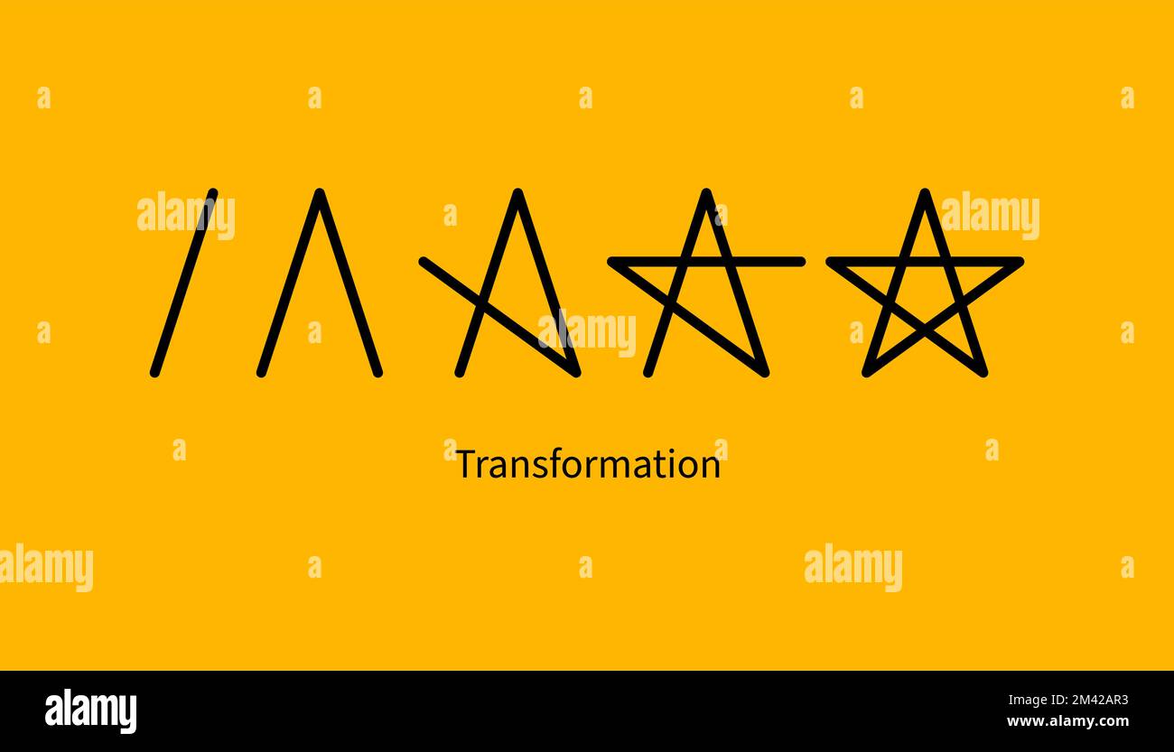 Evolution Logo, Metapher ändern, Coaching-Zeichen Stock Vektor