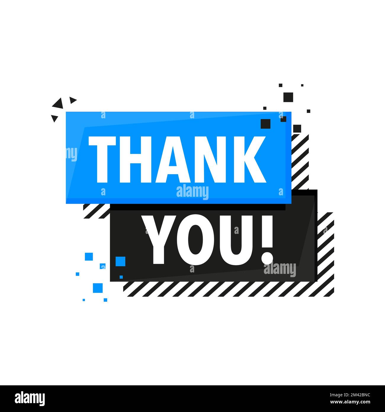 Dankeschön Banner, Label, Vorlage. Vektordarstellung. Stock Vektor