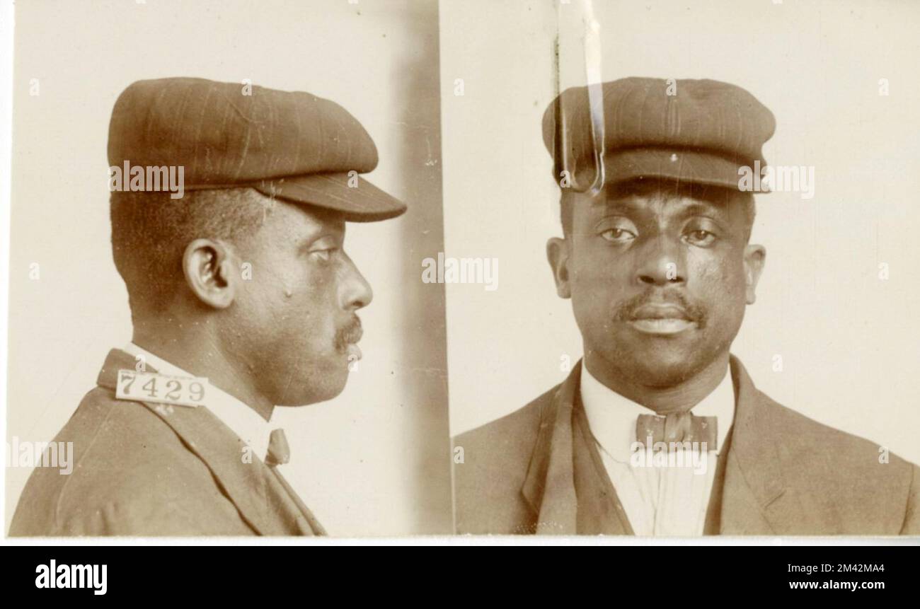 Foto von Charles Craig. Gefängnisbüro, Fallakten von Insassen. Stockfoto