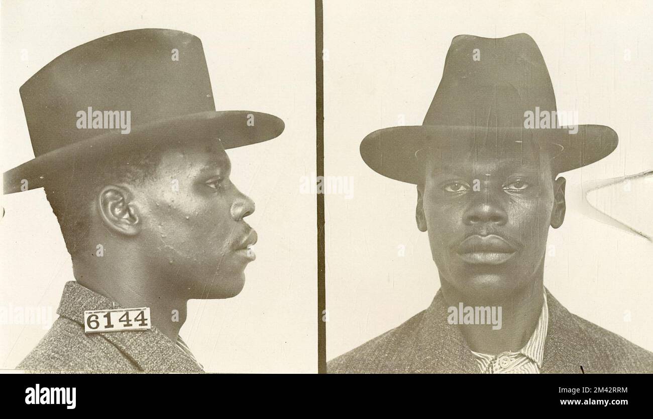 Foto von Samuel Richardson. Gefängnisbüro, Fallakten von Insassen. Stockfoto