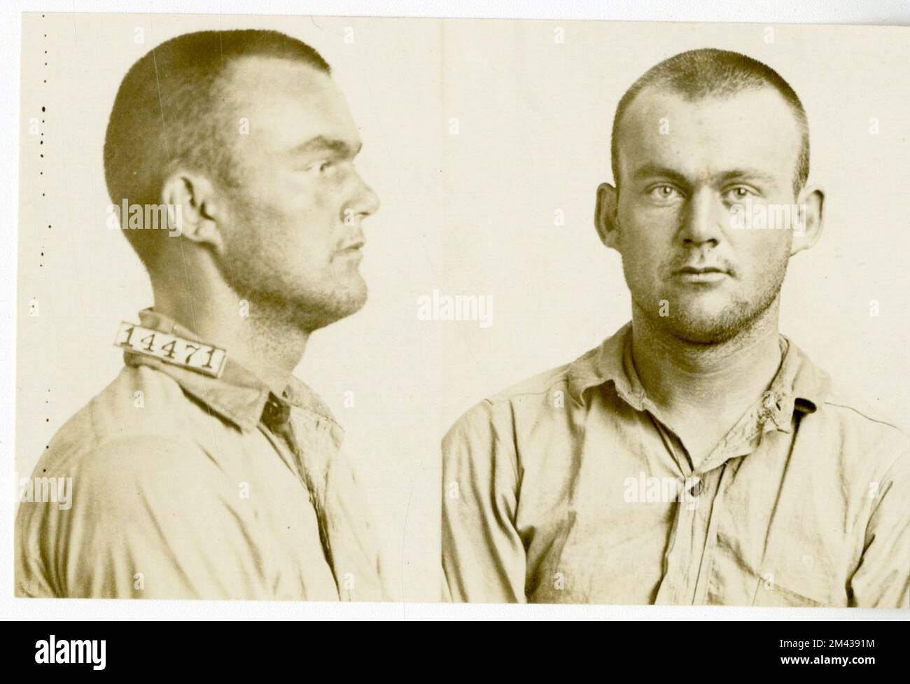 Foto von Roy C. Wright. Gefängnisbüro, Fallakten von Insassen. Stockfoto