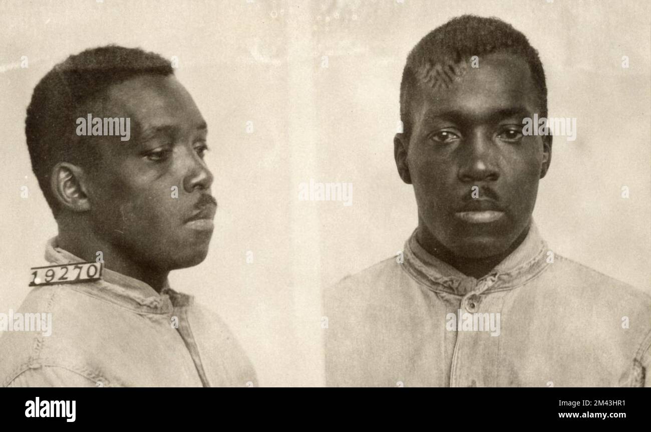 Foto von John Jackson. Gefängnisbüro, Fallakten von Insassen. Stockfoto