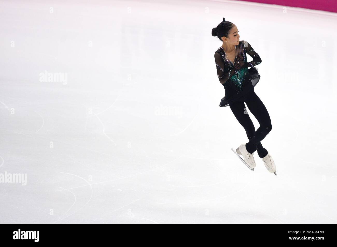 9. Dezember 2022, Turin, Piemont/Turin, Italien: Minsol Kwon während des ISU Grand Prix of Figure Skating Final 2022 in Palavela am 09. Dezember 2022 in Turin, Italien. (Kreditbild: © Alberto Gandolfo/Pacific Press via ZUMA Press Wire) Stockfoto