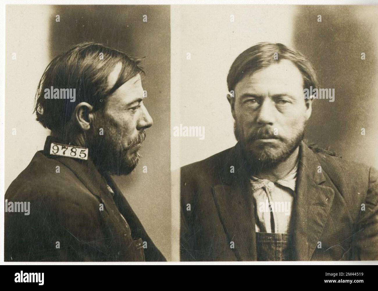 Foto von Joe Allen. Gefängnisbüro, Fallakten von Insassen. Stockfoto