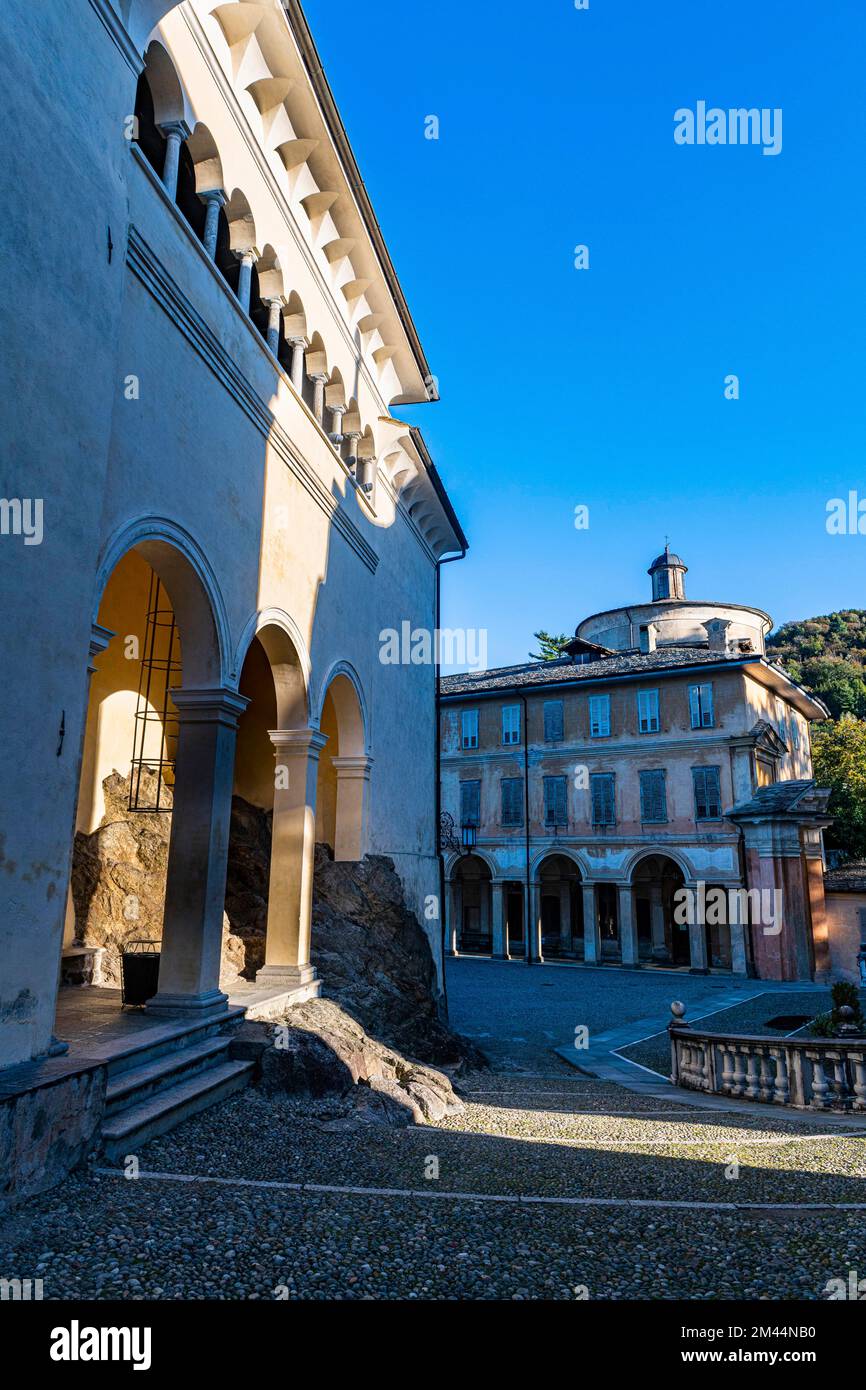 UNESCO-Weltkulturerbe Sacro Monte de Varallo, Italien Stockfoto