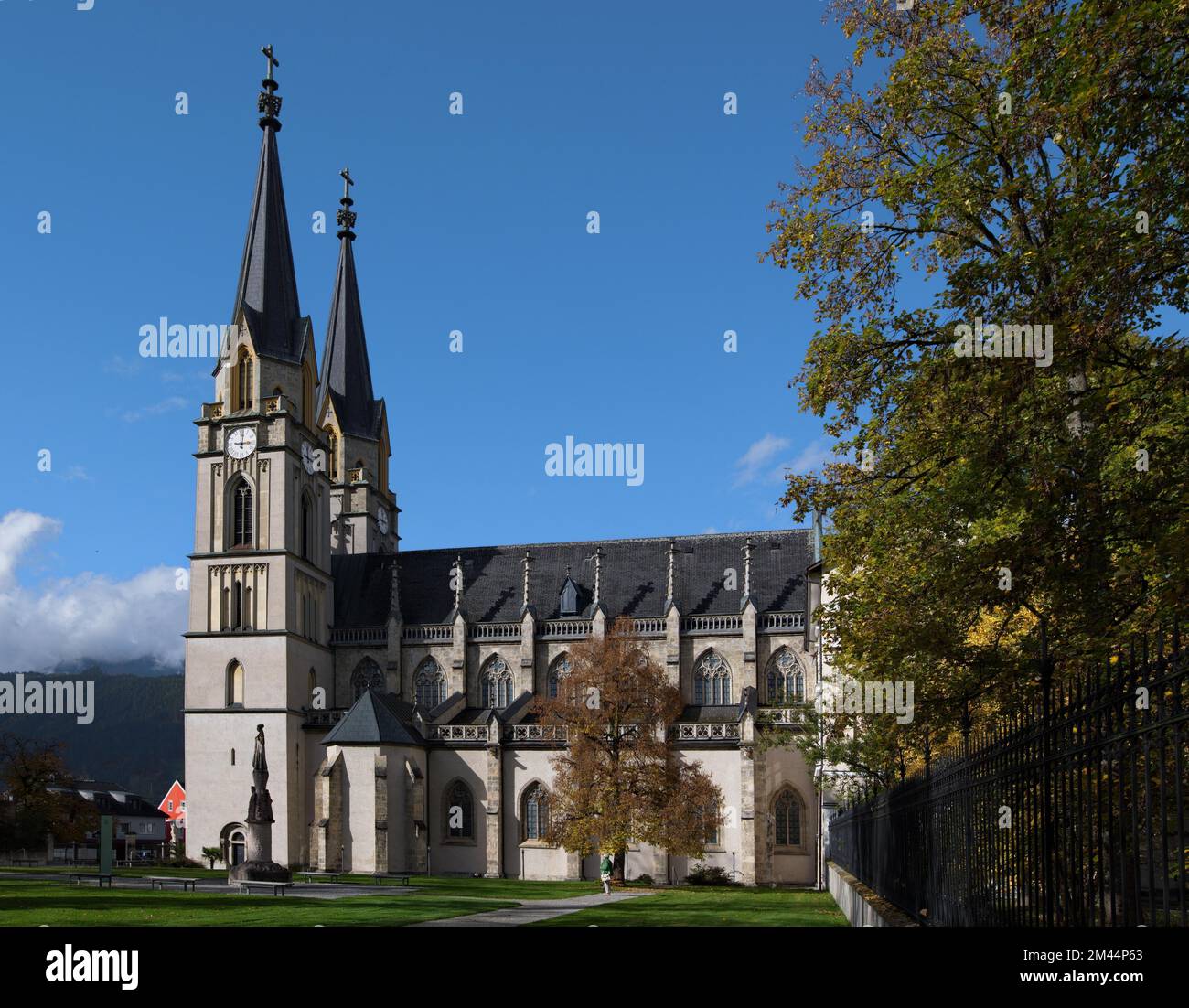 St. Blasius-Abtei und Pfarrkirche in Admont, Steiermark, Österreich Stockfoto