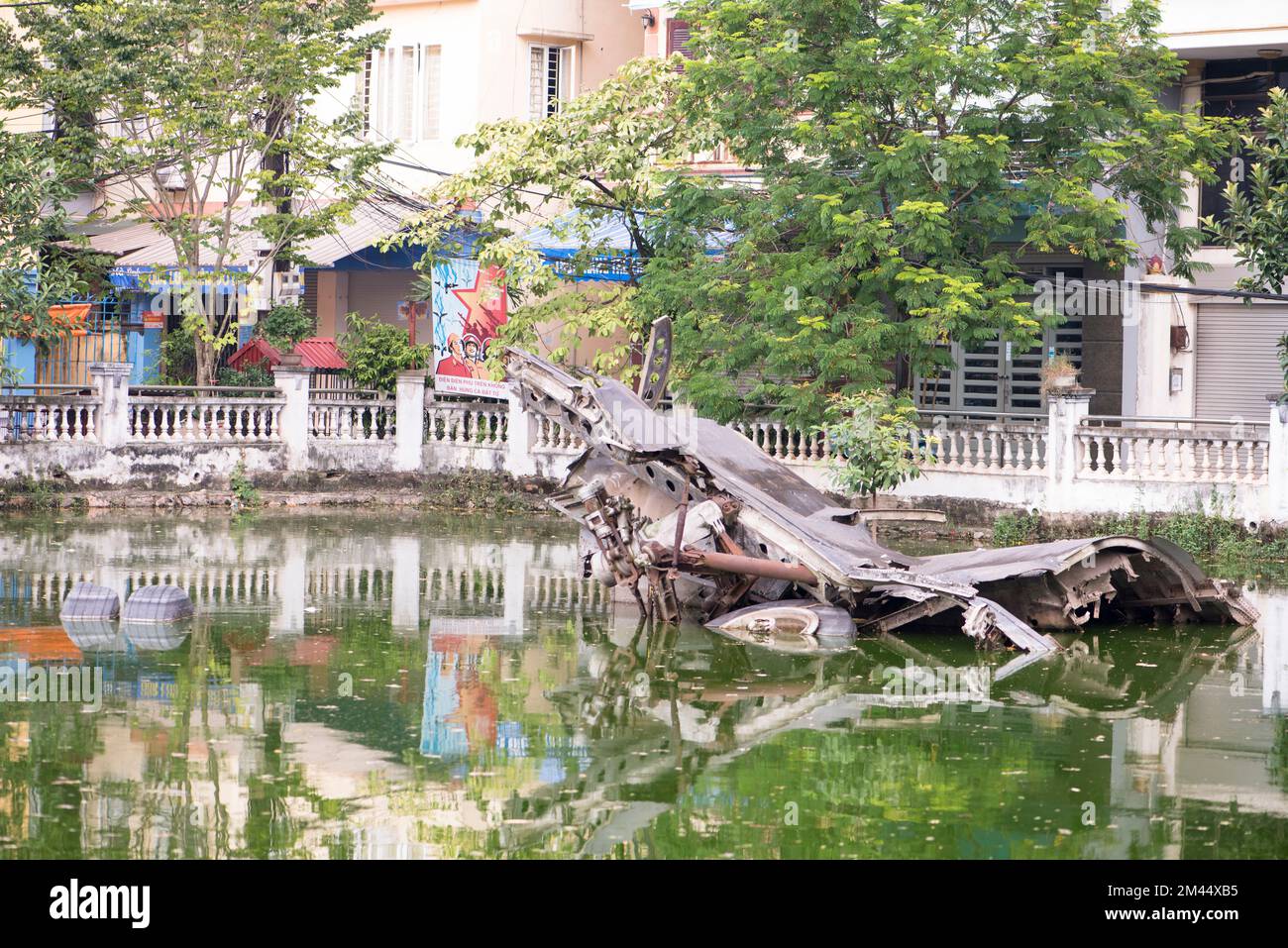 B52 Flugzeugwrack, Hanoi, Vietnam Stockfoto