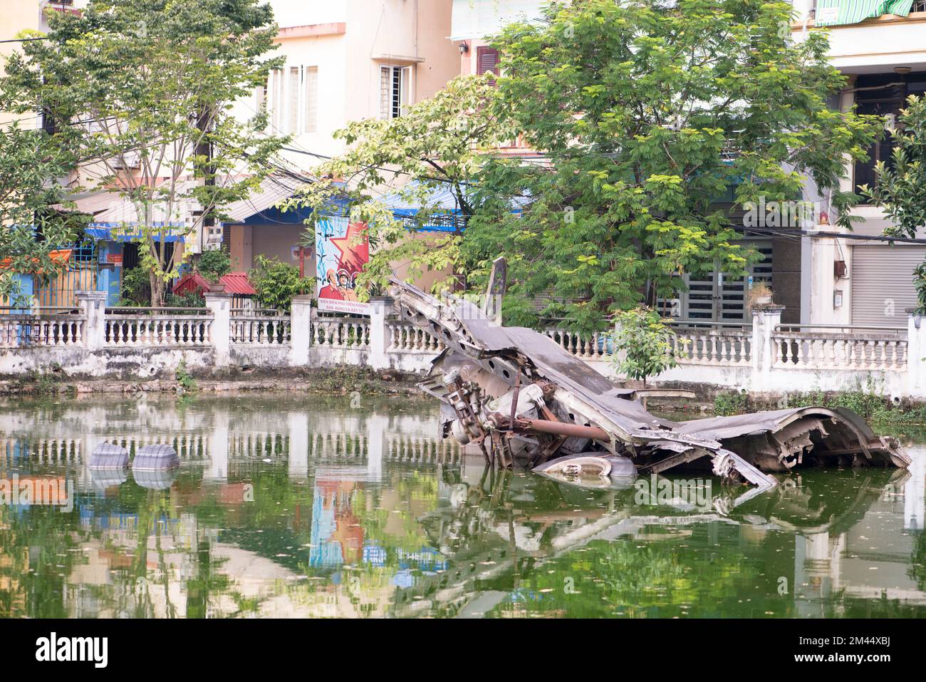 B52 Flugzeugwrack, Hanoi, Vietnam Stockfoto