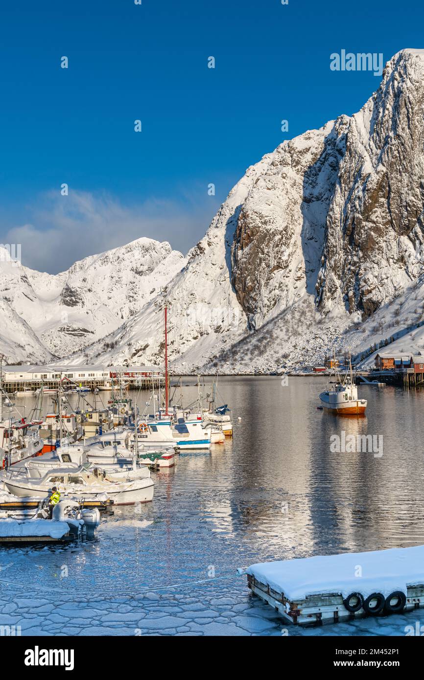 Farbbild Lofoten-Inseln, Norwegen Skandinavien Stockfoto