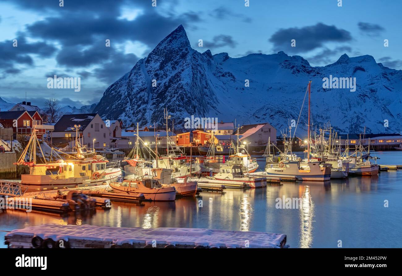 Farbbild Lofoten-Inseln, Norwegen Skandinavien Stockfoto