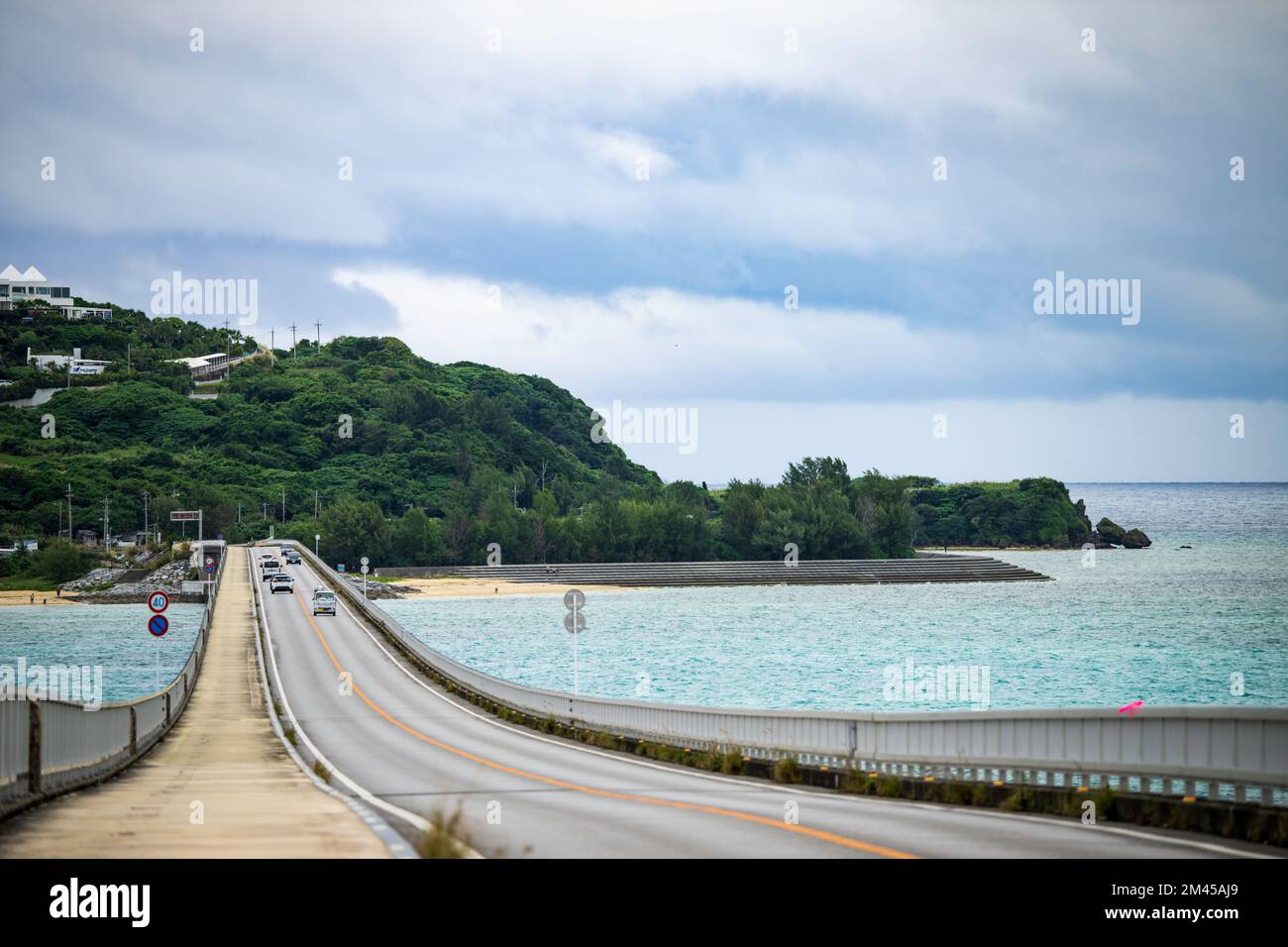 Kouri-Brücke in Okinawa, Japan Stockfoto