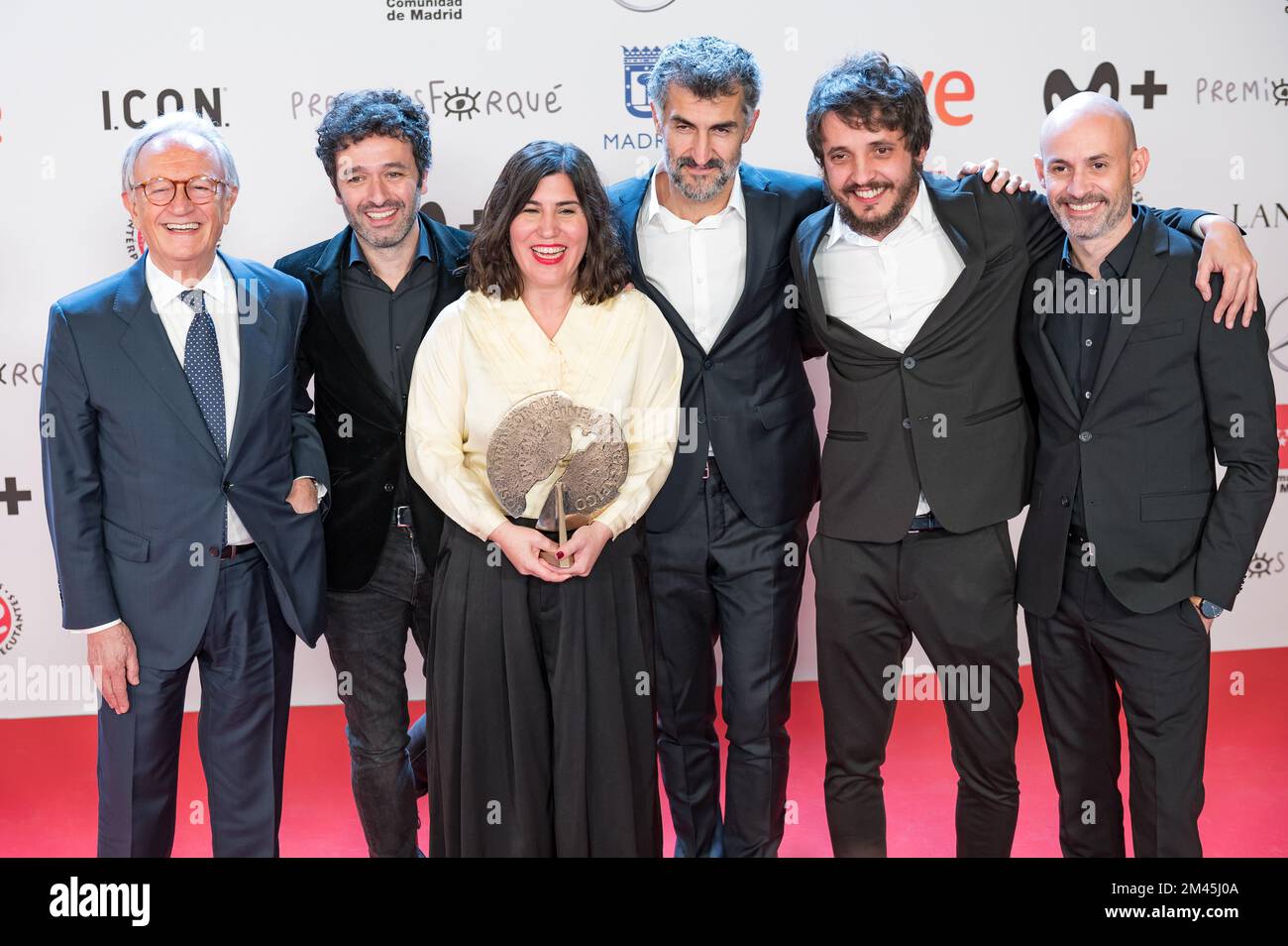 Premios Jose María Forqué, edición 28. Celebrados el 17 de diciembre de 2022 en Madrid, Ifema. Mejor largometraje de ficción o animación, as Bestas. Stockfoto