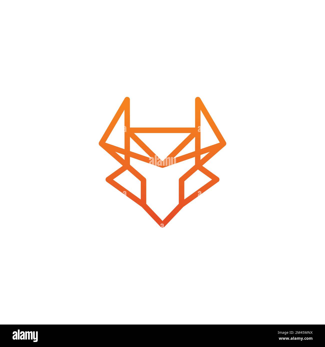 Logo-Design Von Fox Robotic. Darstellung Von Outline Fox. Symbol "Fox Line" Stock Vektor