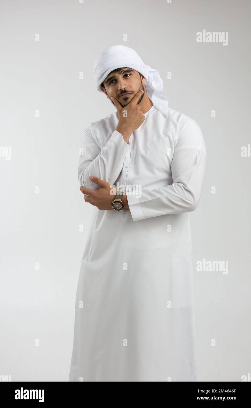 Porträt eines Emiraten. Stockfoto