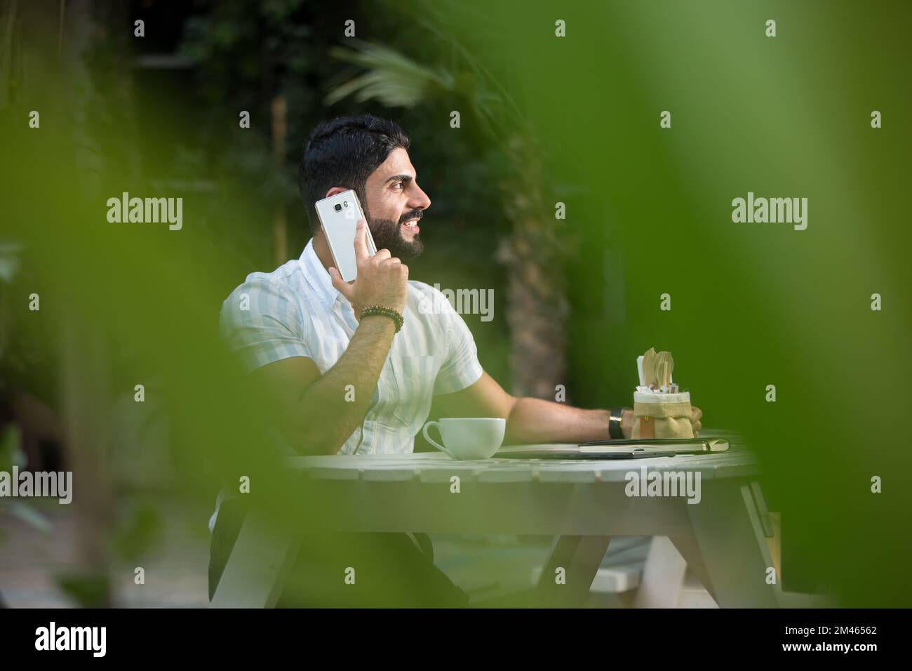 Porträt eines Expat-araber. Stockfoto