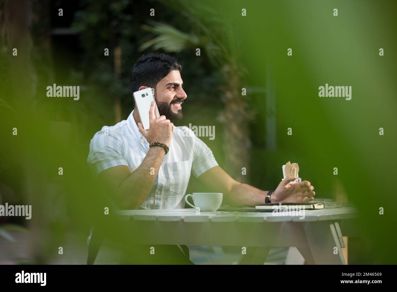 Porträt eines Expat-araber. Stockfoto