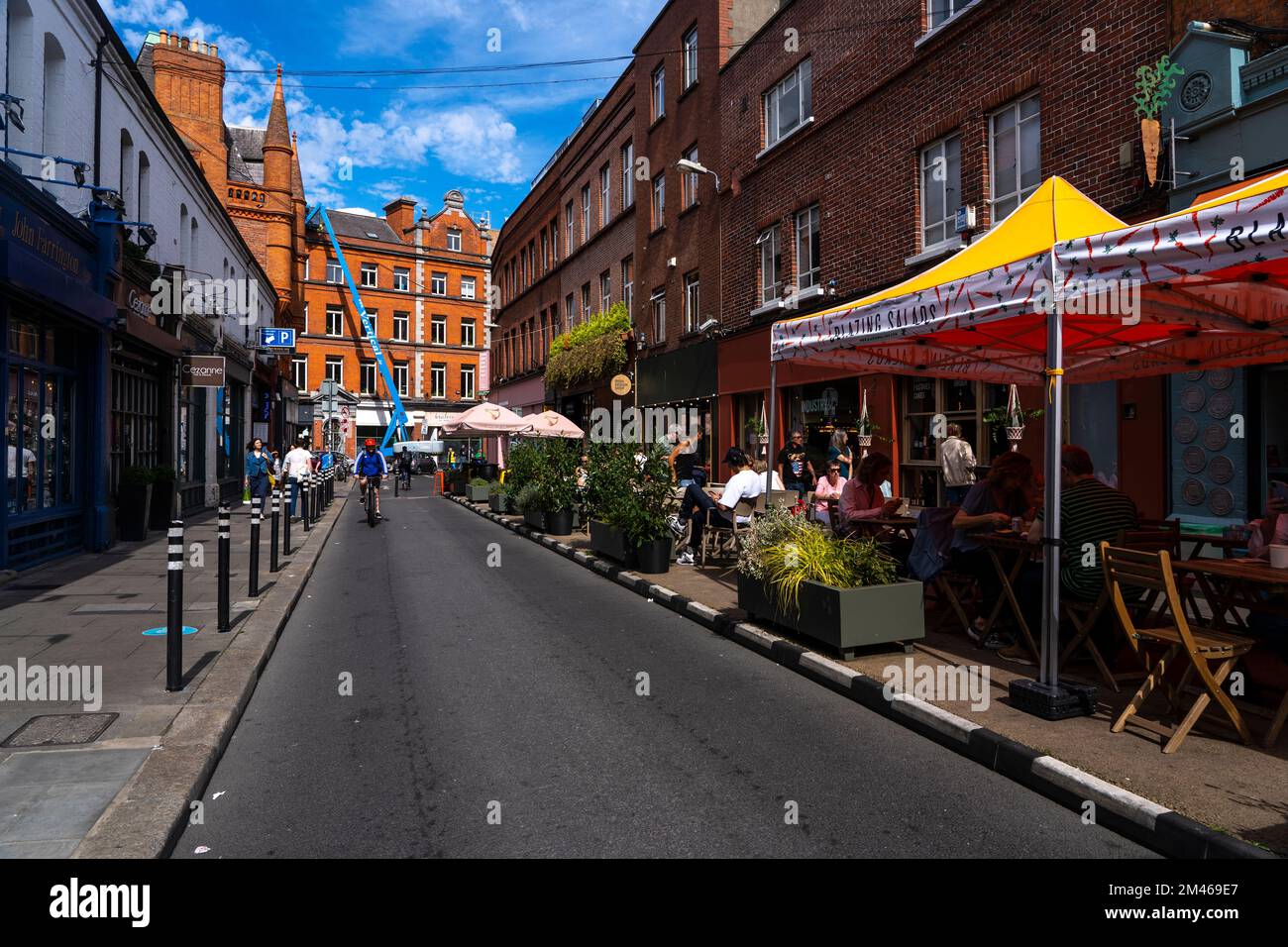 Glühende Salate, Drury Street, Dublin City, Irland Stockfoto