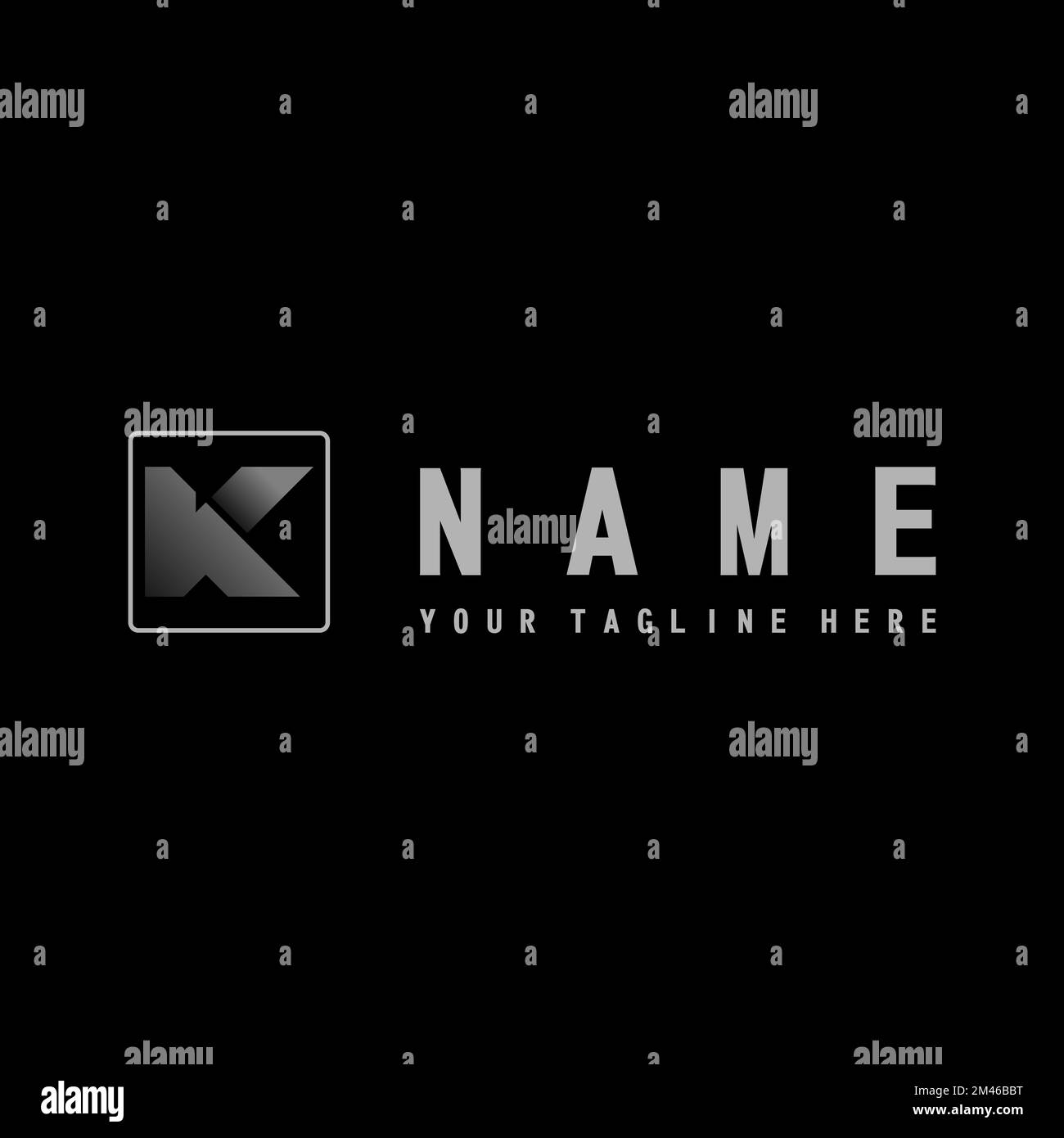 Schriftart „K“ oder „K“ in schwarzer Variante Bildgrafik Symbol Logo Design abstraktes Konzept Vektormaterial. Symbol, das mit dem Initial- oder Monogramm assoziiert ist Stock Vektor
