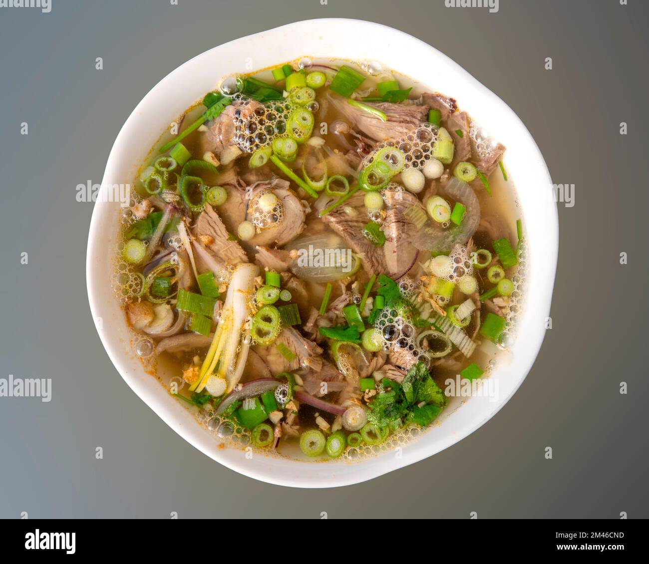 Traditionelle vietnamesische Suppe Pho bo Chin Stockfoto