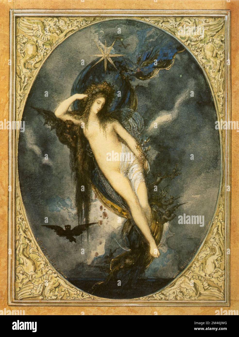 gustave moreau Vintage-Gemälde Stockfoto