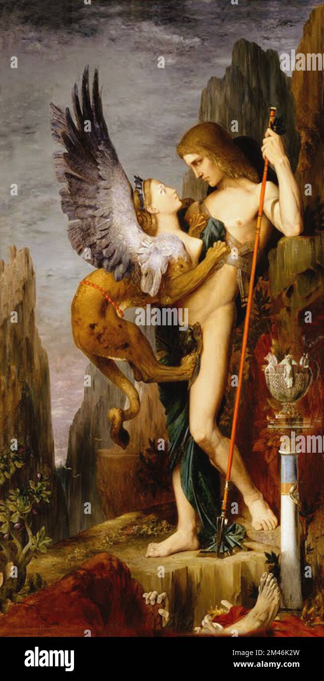 gustave moreau Vintage-Gemälde Stockfoto