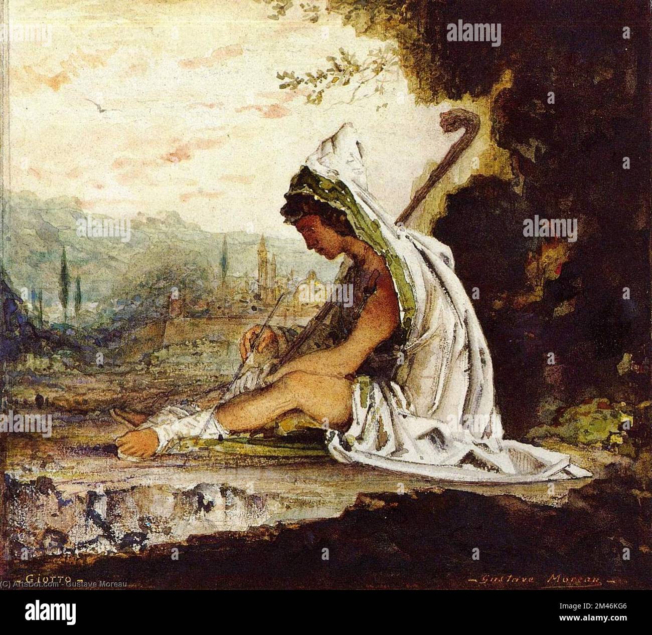 gustave moreau Vintage-Gemälde Stockfoto