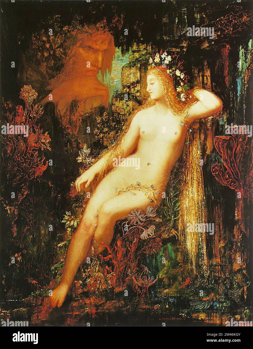 gustave moreau Vintage-Gemälde Stockfoto