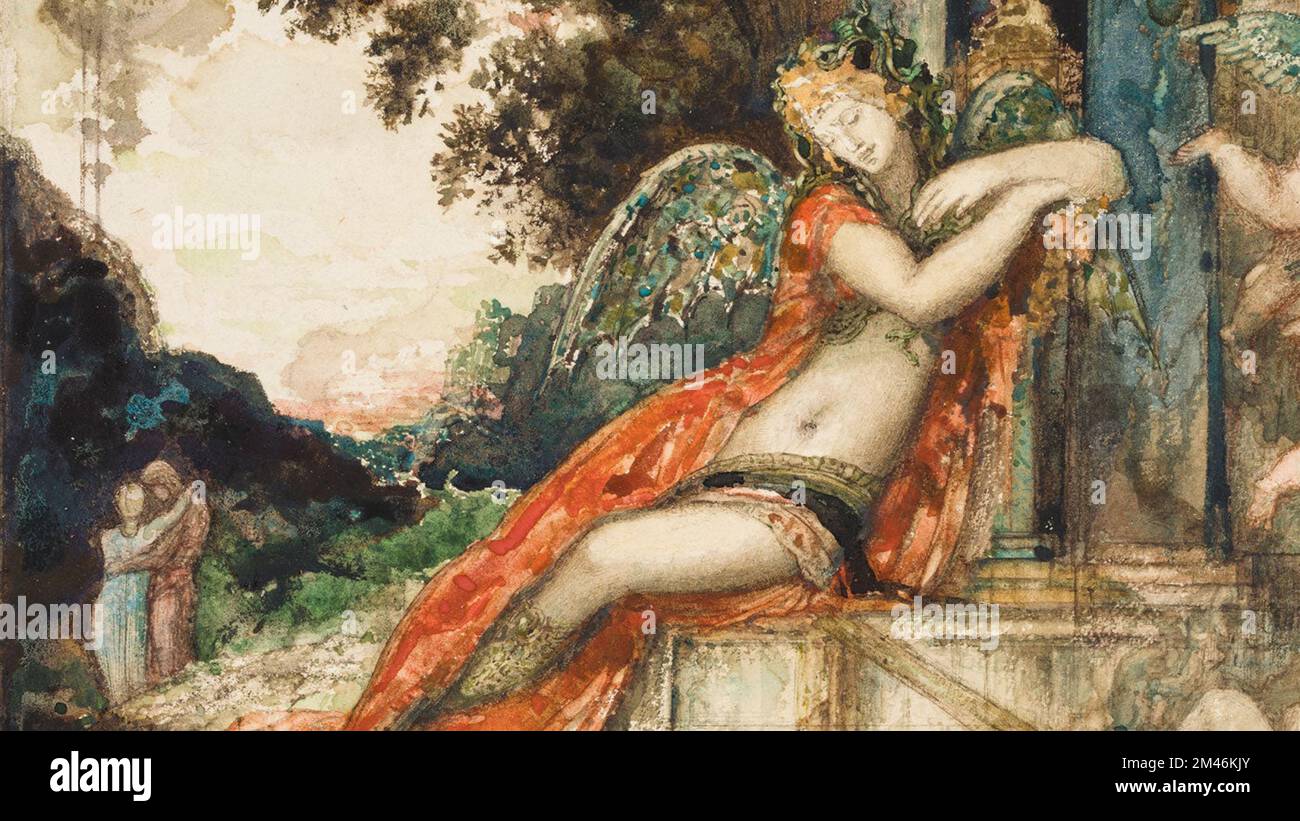 gustave moreau Vintage-Gemälde Stockfoto