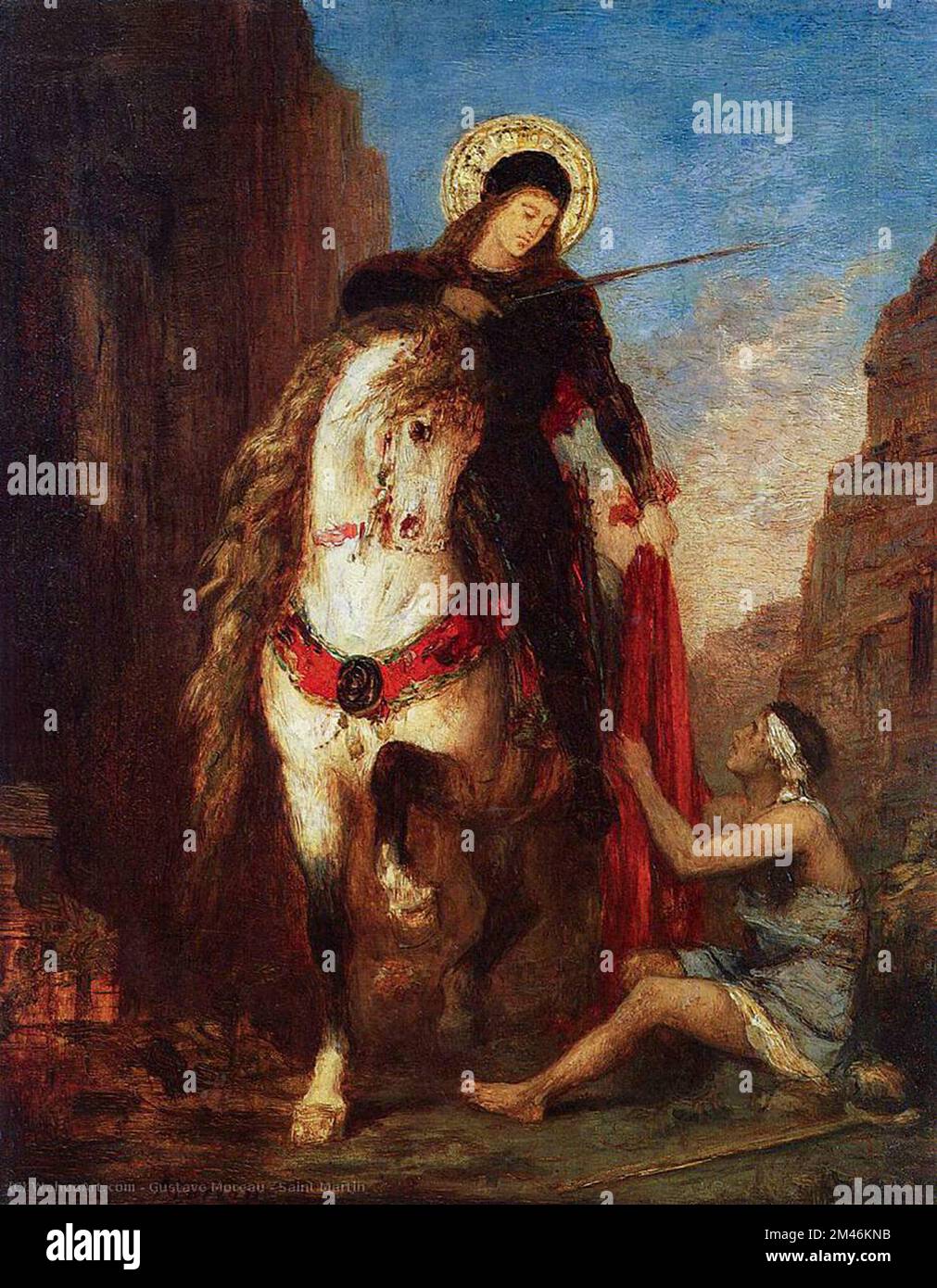 gustave moreau Vintage-Gemälde Stockfoto