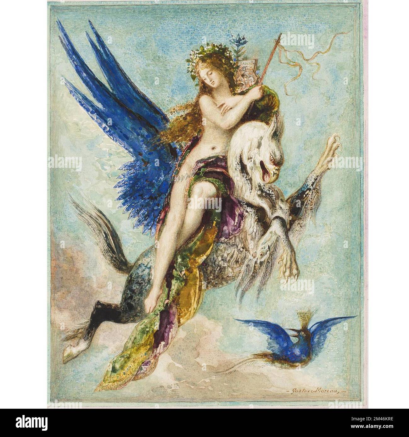Vintage Art von Gustave Moreau Gemälde Stockfoto