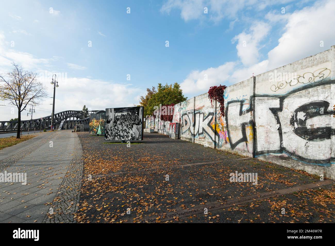berliner Mauer, bornholmer Straße, ehemalige Grenzkontrolle berlin, deutschland Stockfoto