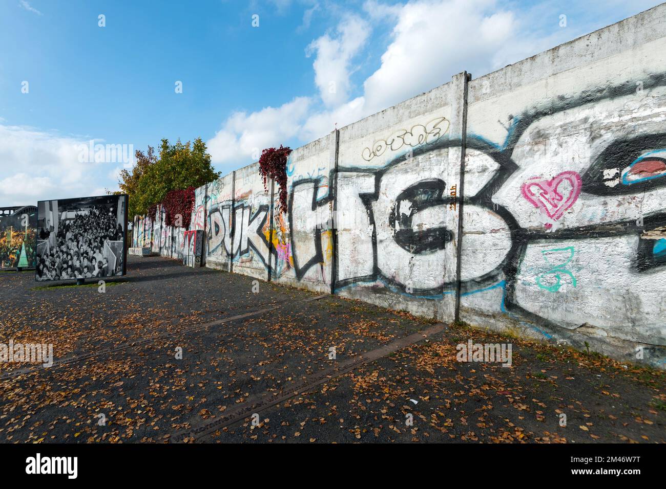 berliner Mauer, bornholmer Straße, ehemalige Grenzkontrolle berlin, deutschland Stockfoto