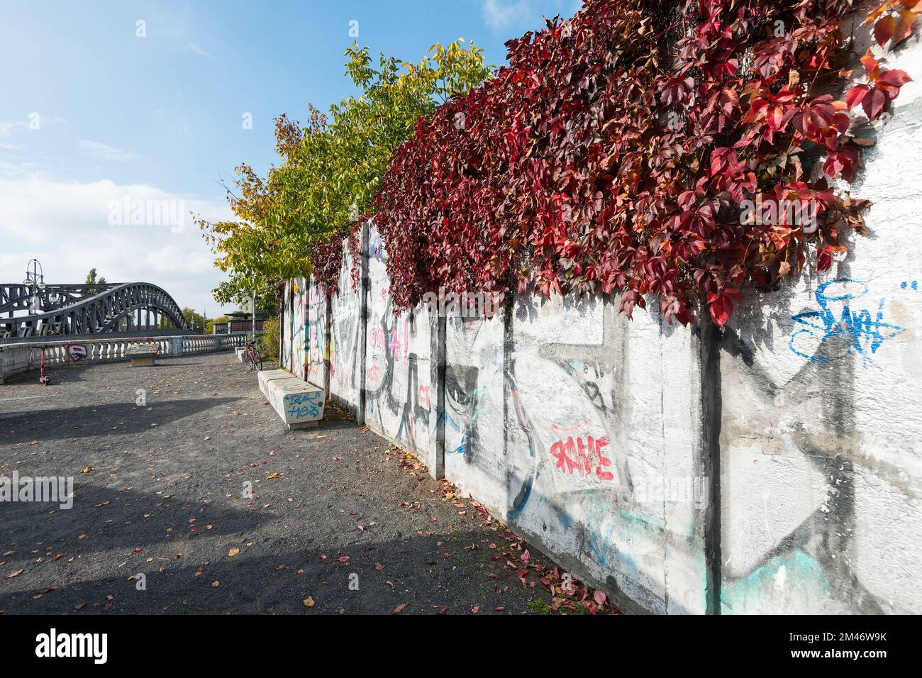 berliner Mauer, bornholmer Straße, ehemalige Grenzkontrolle berlin, deutschland Stockfoto