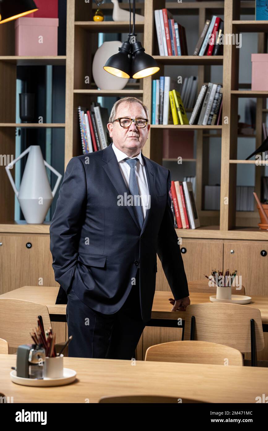 Mark Dixon, Gründer und CEO der International Workplace Group, englischer Milliardär-Geschäftsmann mit Sitz in Monaco, bekannt für Service-Office-Geschäfte Regus. Stockfoto