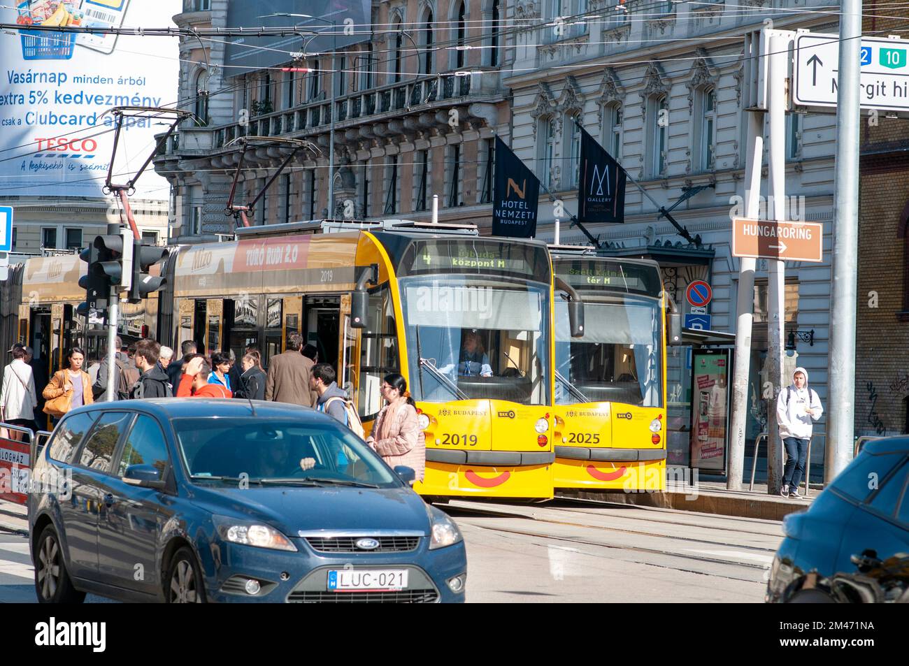 Stadtzentrum von Budapest József krt. Bezirk 8 Stockfoto
