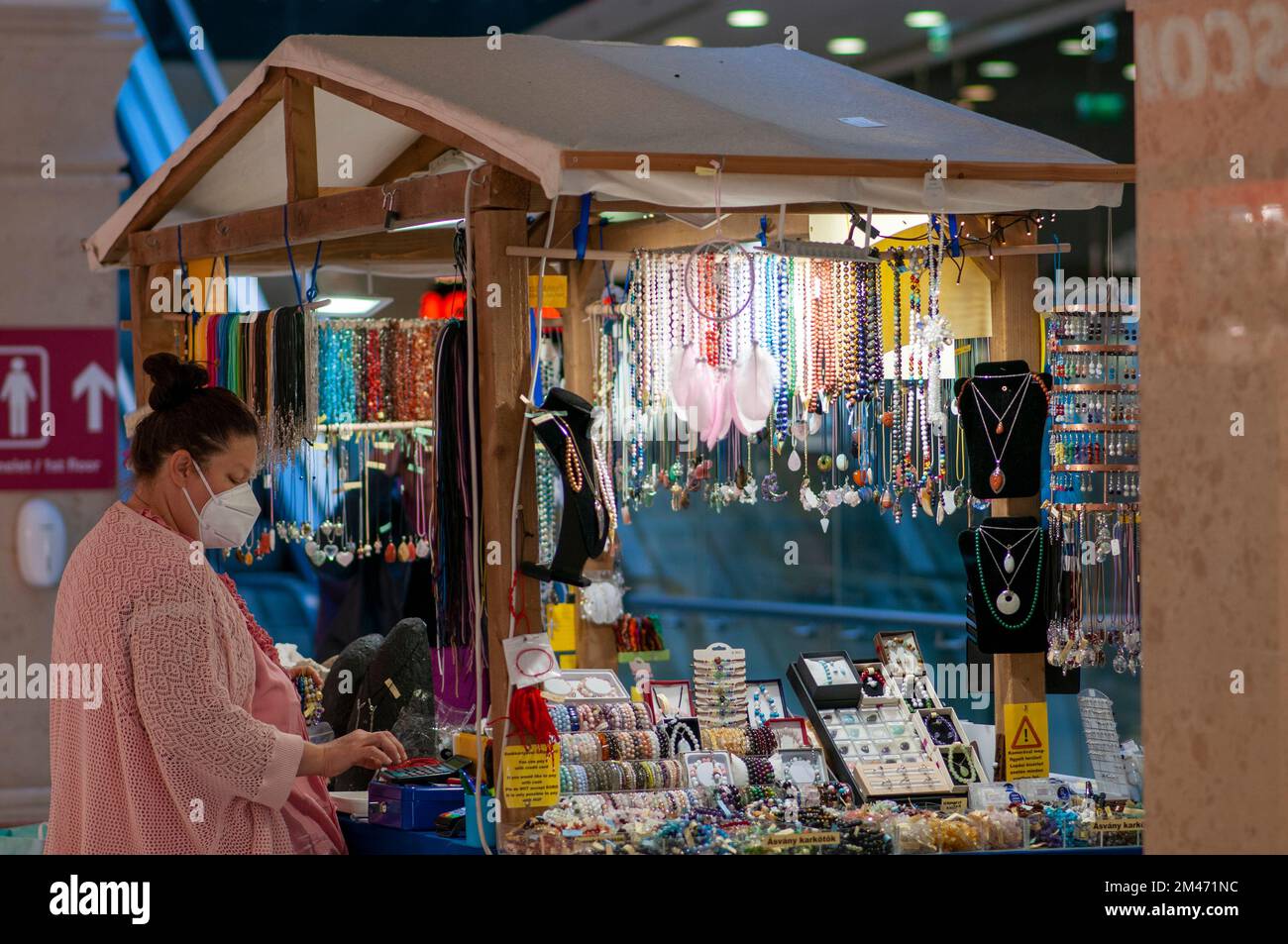 Stadtzentrum von Budapest József krt. Bezirk 8 Stockfoto