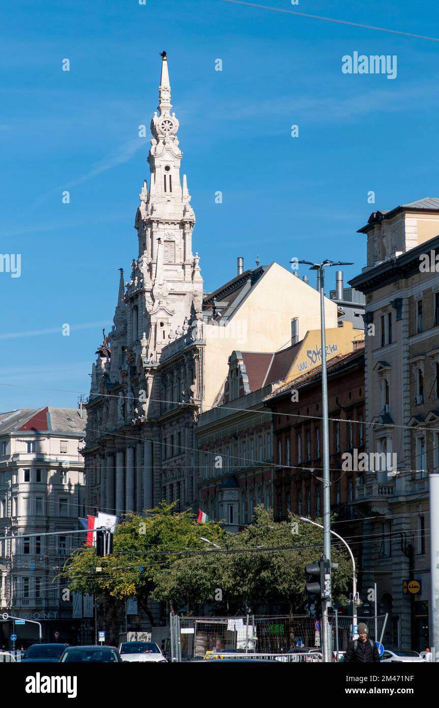 Stadtzentrum von Budapest József krt. Bezirk 8 Stockfoto