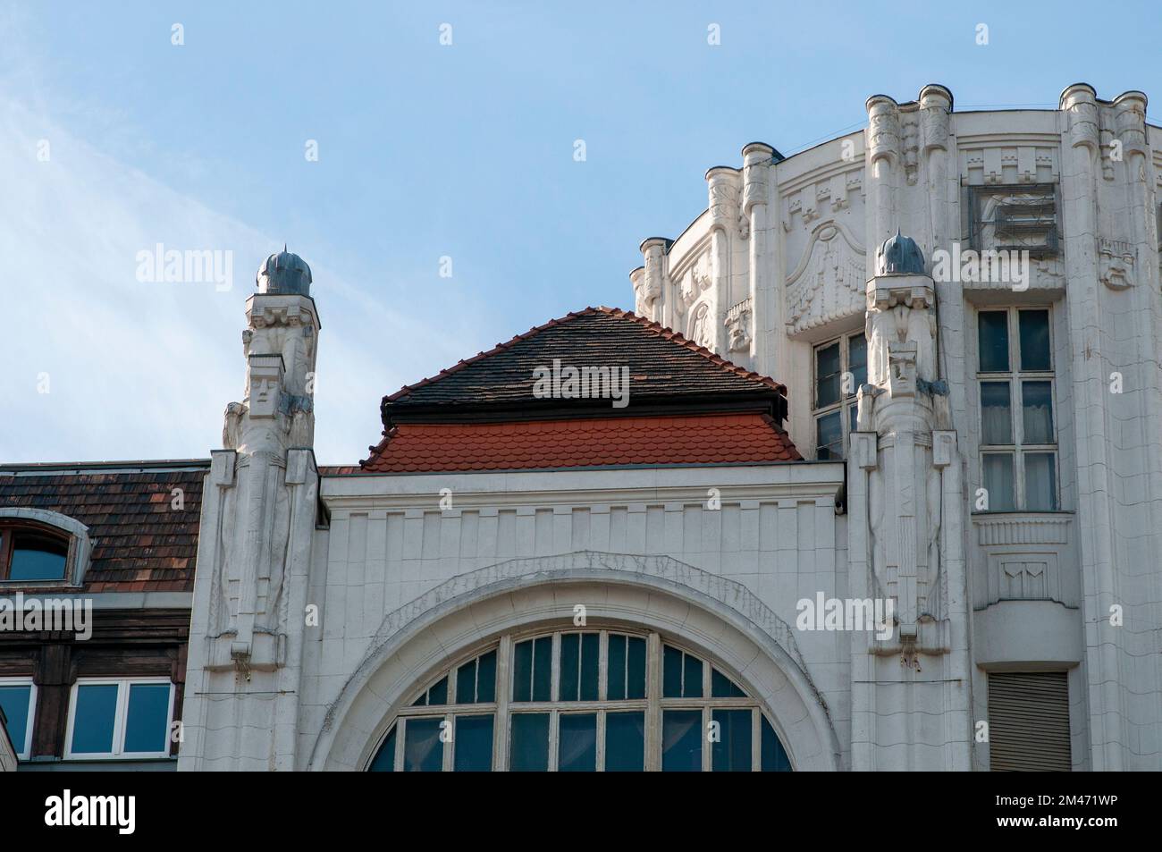 Stadtbild im Stadtzentrum von Budapest im Stadtteil V Stockfoto