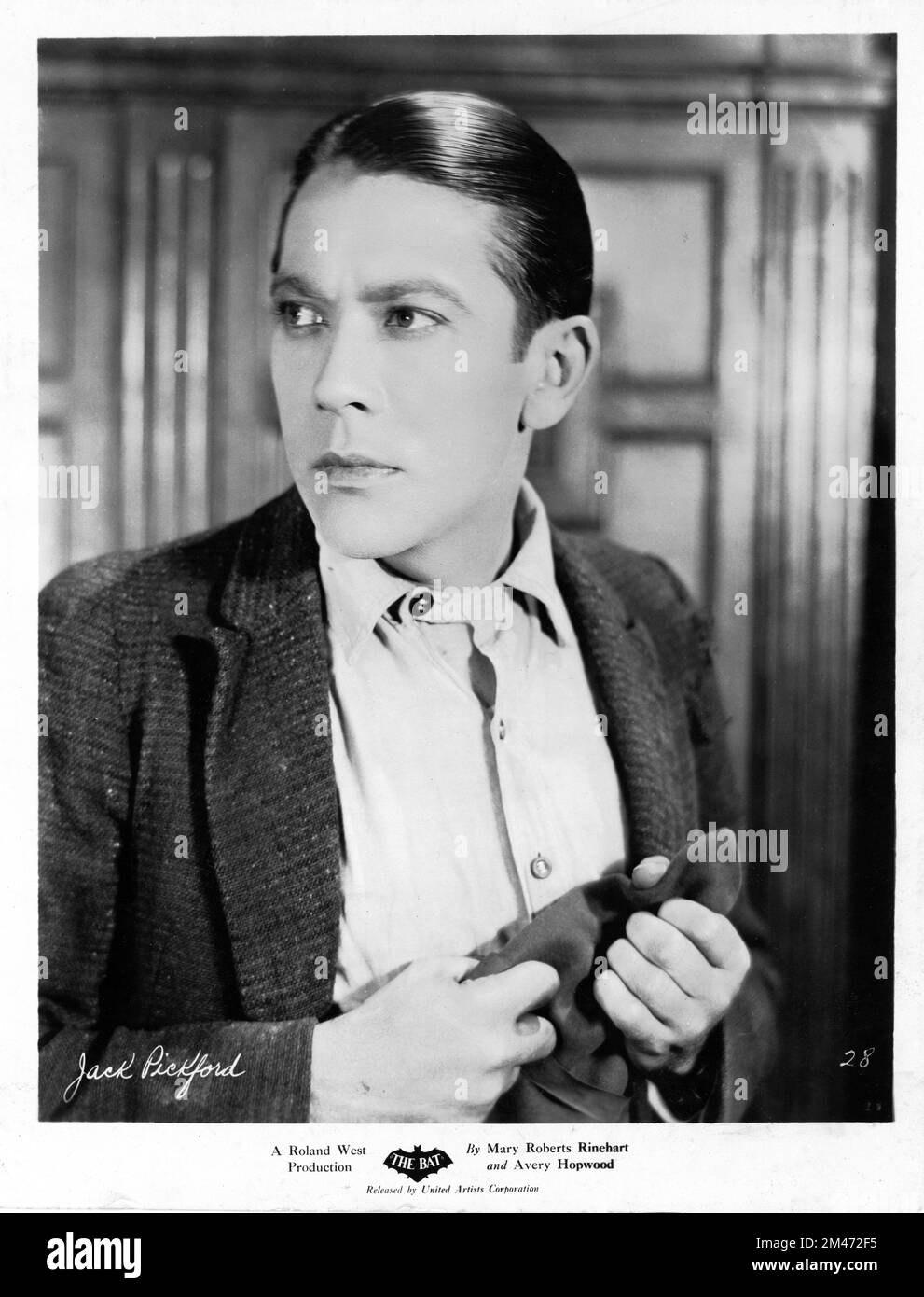 JACK PICKFORD, Regisseur/Produzent VON BAT 1926 ROLAND WEST, spielt Avery Hopwood und Mary Roberts Rinehart Feature Productions/United Artists Stockfoto