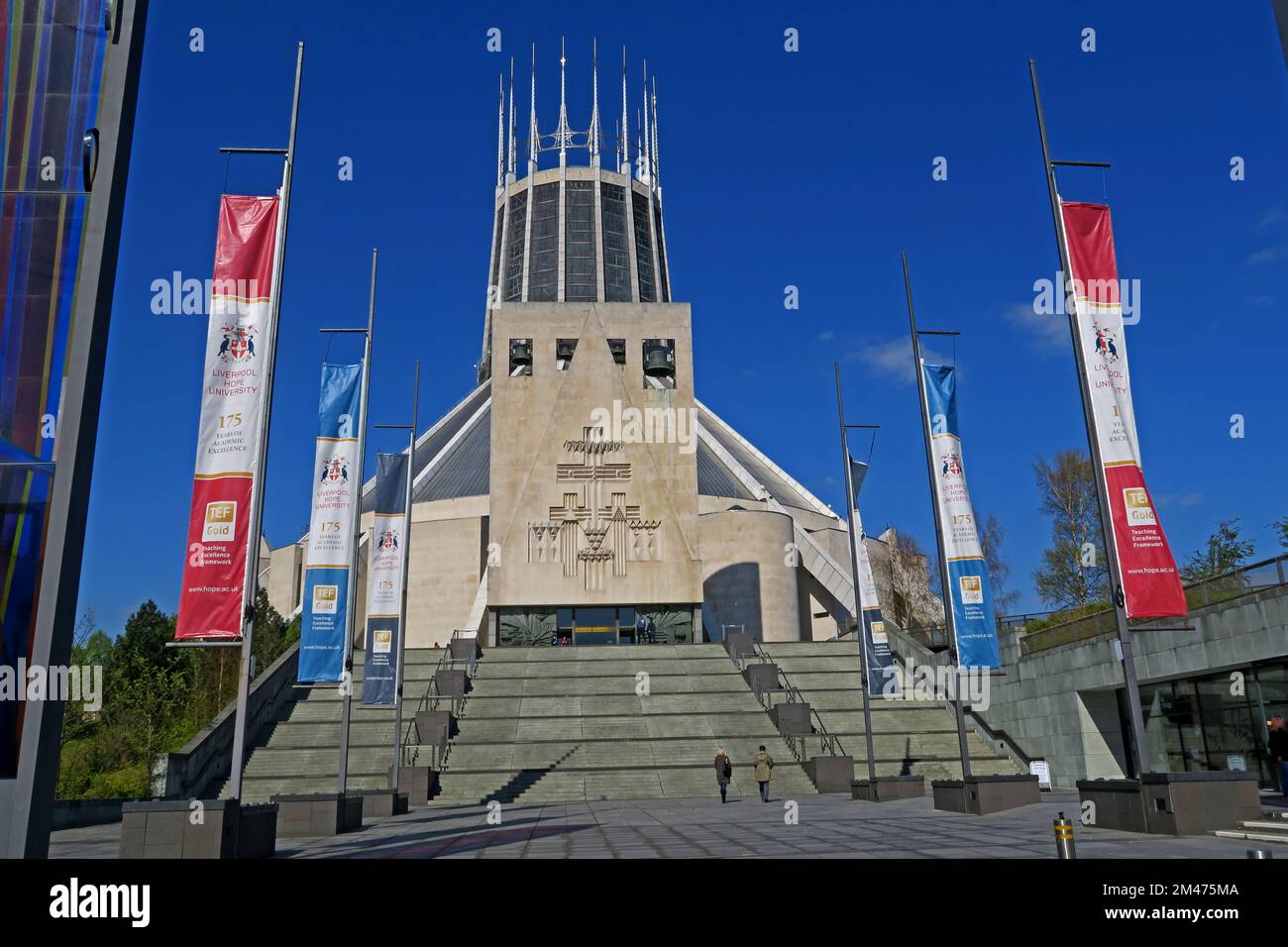 Liverpool, die katholische Kathedrale von Christus dem König, das Cathedral House, Mount Pleasant, Liverpool, Merseyside, ENGLAND, GROSSBRITANNIEN, L3 5TQ Stockfoto