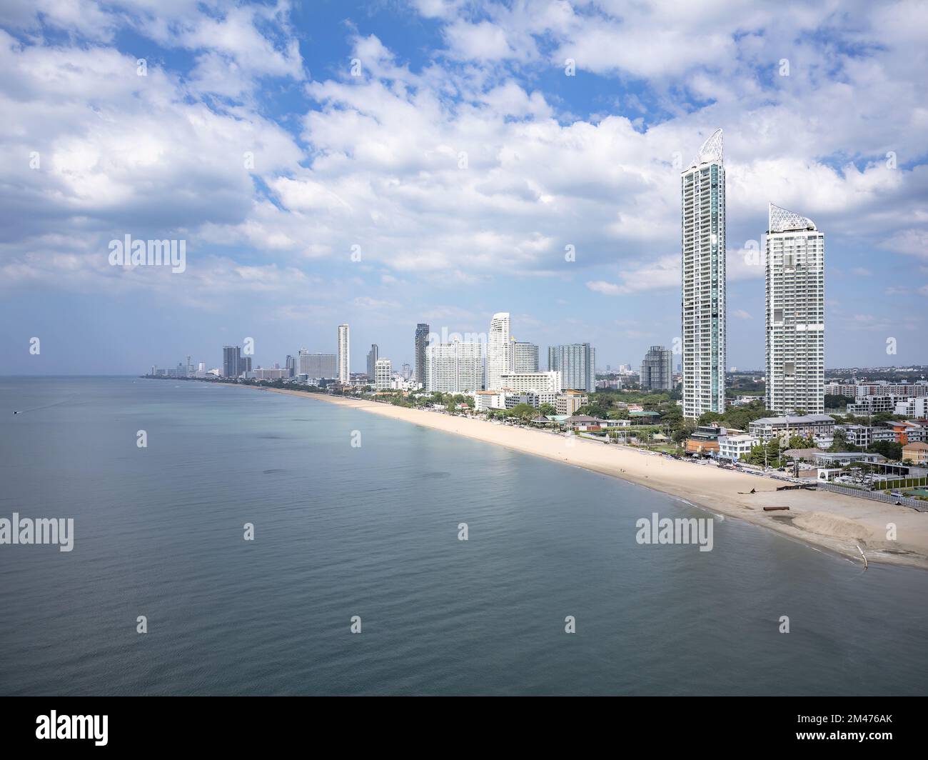 Jomtien Beach, in der Nähe von Pattaya in der Provinz Chonburi in Thailand. Stockfoto