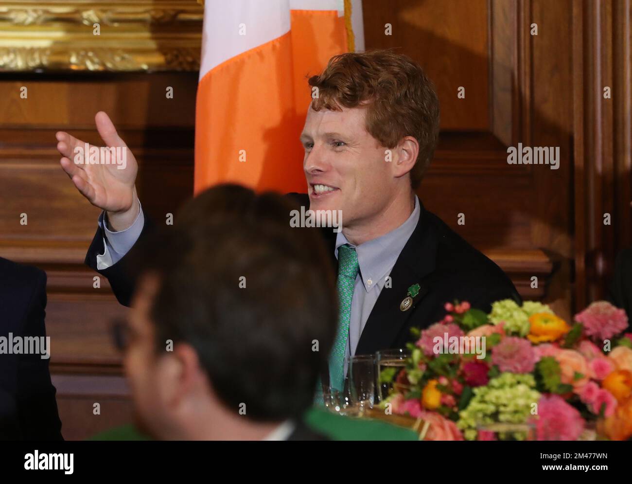 Aktenfoto vom 15. Oktober 3/2018 von Joe Kennedy III US-Präsident Joe Biden hat den ehemaligen Kongressabgeordneten zum US-Sondergesandten für Nordirland ernannt. Der 42-Jährige, ein Mitglied der politischen Familie Kennedys, nimmt die Rolle wahr, die seit Januar 2021, nachdem der Gesandte unter Donald Trump, Mick Mulvaney, aus dem Amt zurückgetreten ist, unbesetzt ist. Ausgabedatum: Montag, 19. Dezember 2022. Stockfoto