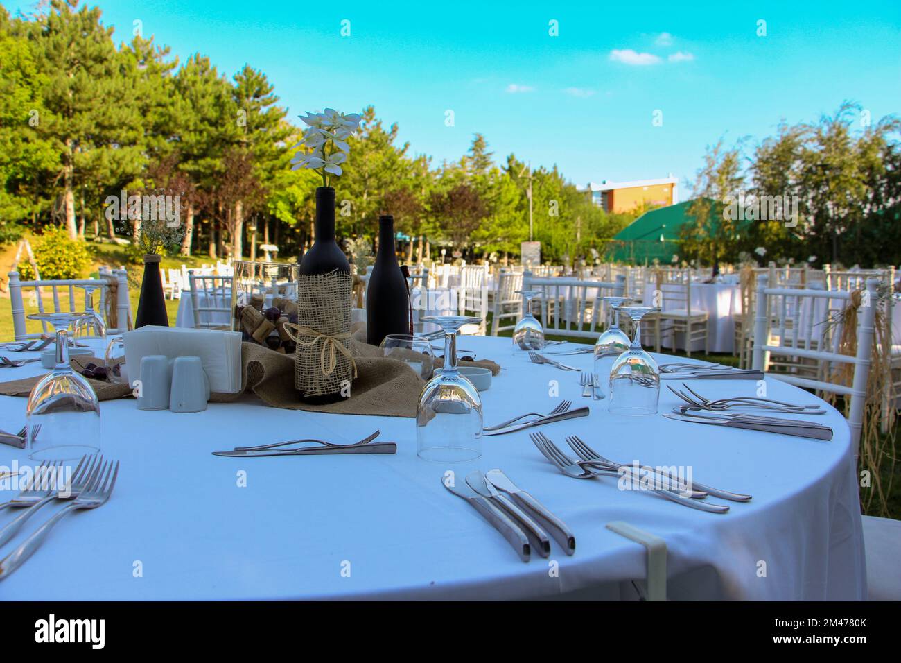 Hochzeitsdekorationen Stockfoto