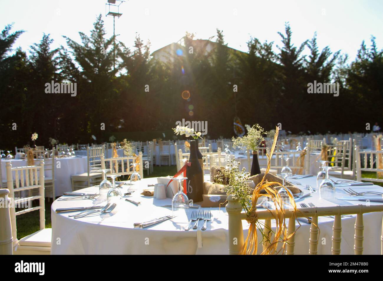 Hochzeitsdekorationen Stockfoto
