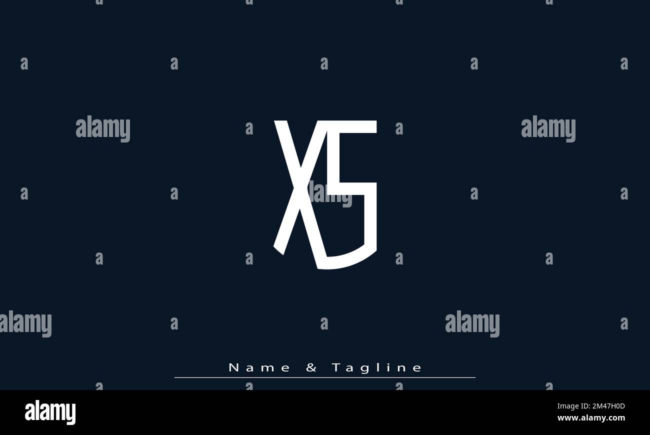 Alphabet Buchstaben Initialen Monogramm Logo WS , SW Stock Vektor
